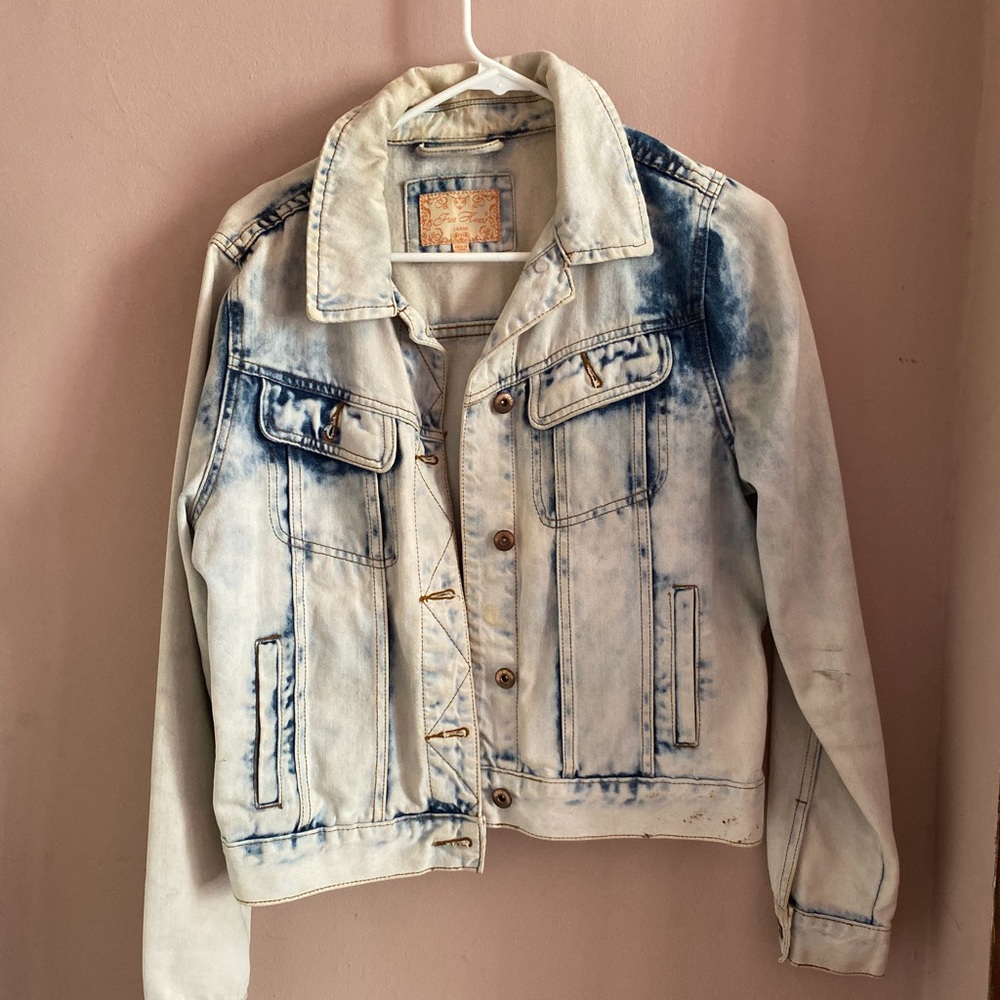 Bleached jean jacket!